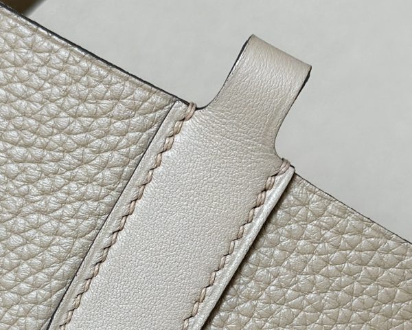 Hermes In-The-Loop 18 Swift Beige Marfa (8Q) Palladium Hardware - Image 6