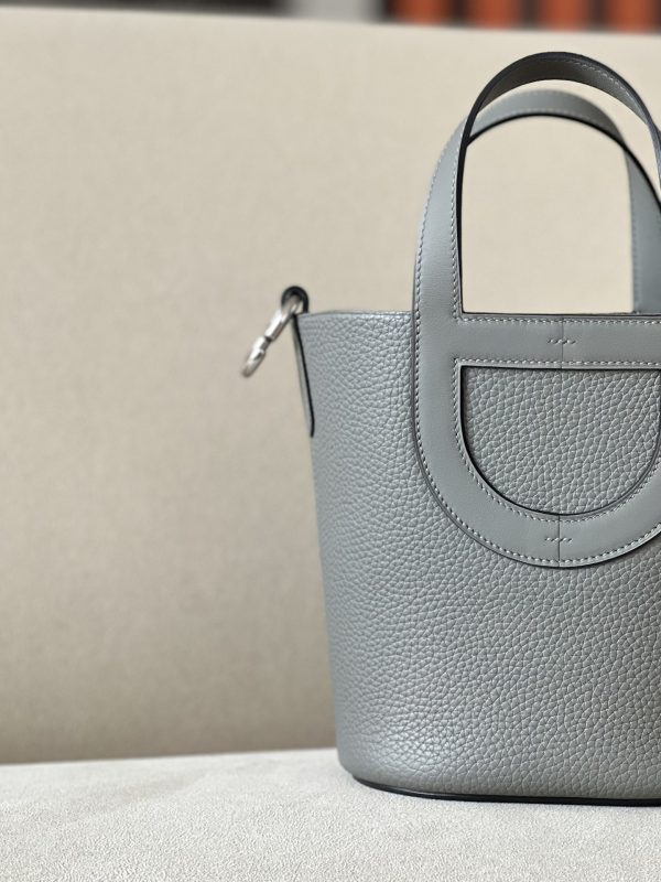 Hermes In-The-Loop 18 Swift Gris Meyer (0L) Palladium Hardware - Image 4