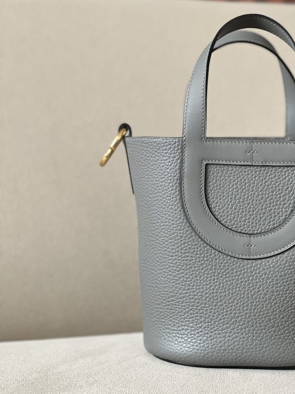 Hermes In-The-Loop 18 Swift Gris Meyer (0L) Gold Hardware - Image 11