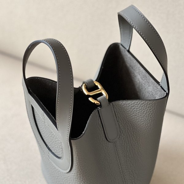 Hermes In-The-Loop 18 Swift Gris Meyer (0L) Gold Hardware - Image 10