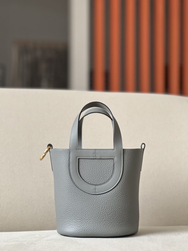 Hermes In-The-Loop 18 Swift Gris Meyer (0L) Gold Hardware