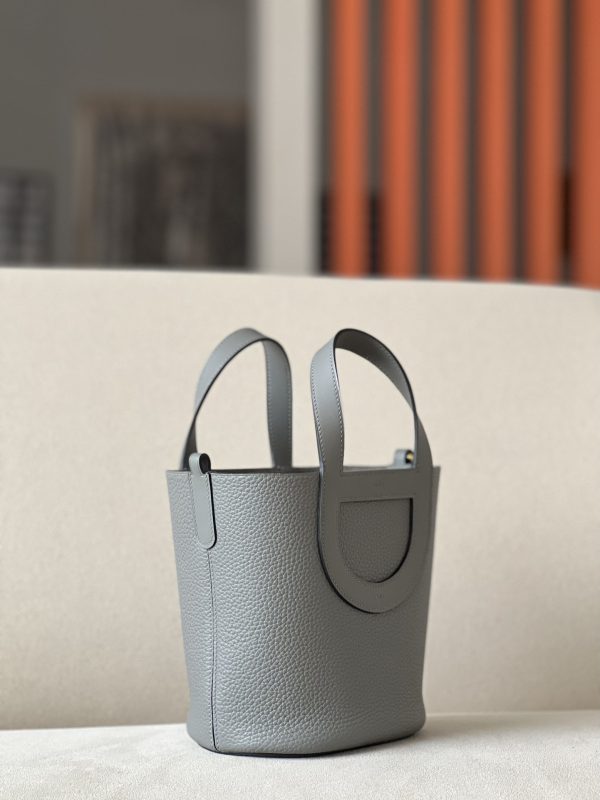 Hermes In-The-Loop 18 Swift Gris Meyer (0L) Gold Hardware - Image 2