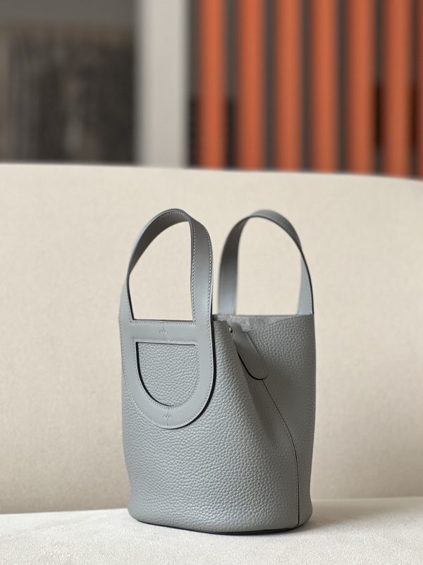 Hermes In-The-Loop 18 Swift Gris Meyer (0L) Gold Hardware - Image 3