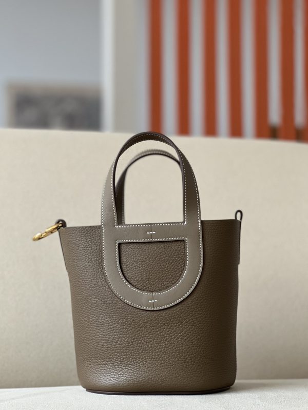 Hermes In-The-Loop 18 Swift Etoupe (18) Gold Hardware