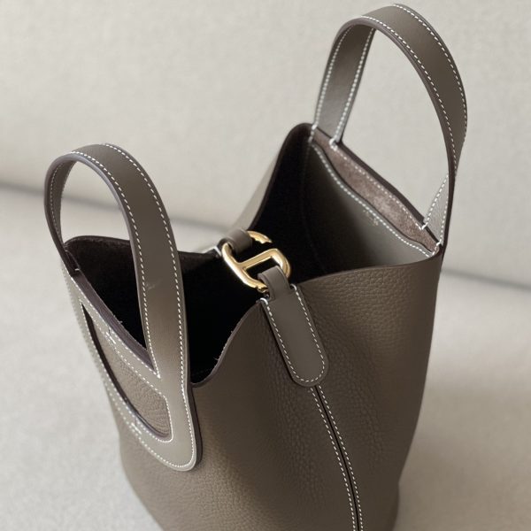 Hermes In-The-Loop 18 Swift Etoupe (18) Gold Hardware - Image 11