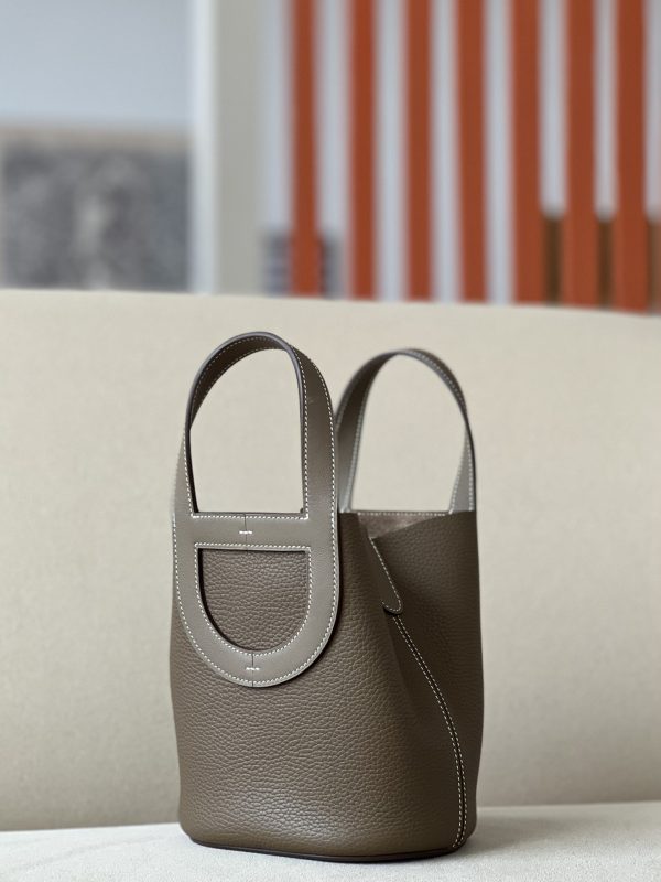Hermes In-The-Loop 18 Swift Etoupe (18) Gold Hardware - Image 2