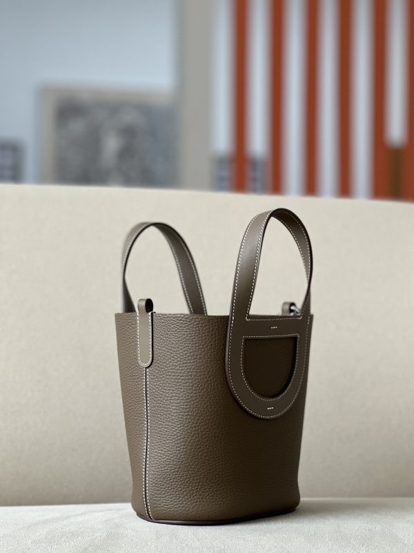 Hermes In-The-Loop 18 Swift Etoupe (18) Palladium Hardware - Image 3
