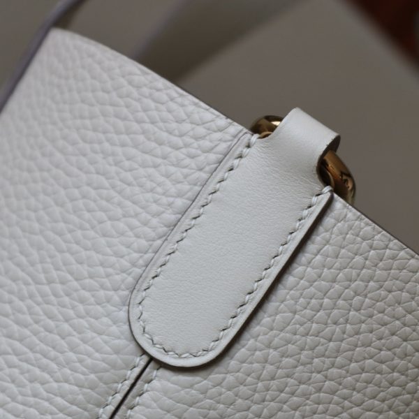 Hermes In-The-Loop 18 Swift Craie (10) Gold Hardware - Image 7