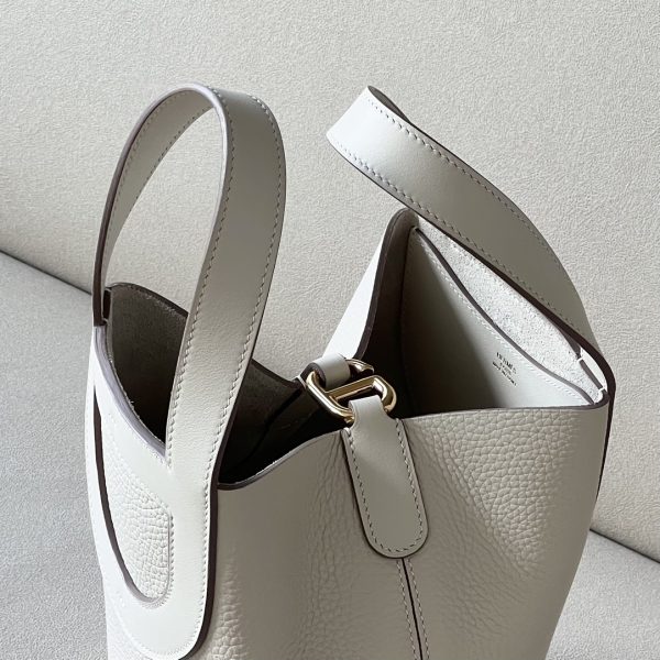 Hermes In-The-Loop 18 Swift Craie (10) Gold Hardware - Image 8