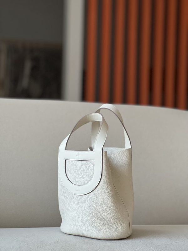 Hermes In-The-Loop 18 Swift Craie (10) Gold Hardware - Image 10