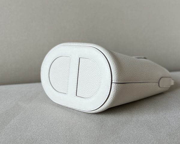 Hermes In-The-Loop 18 Swift Craie (10) Palladium Hardware - Image 10