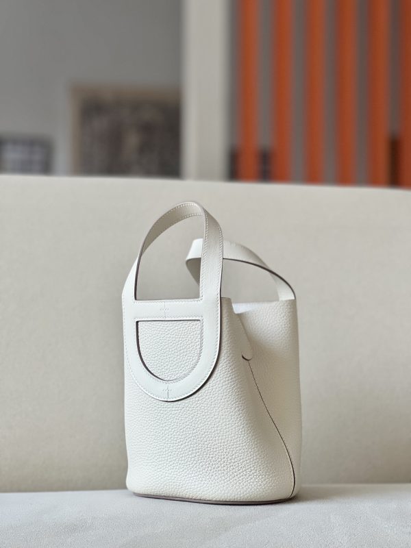 Hermes In-The-Loop 18 Swift Craie (10) Palladium Hardware - Image 2