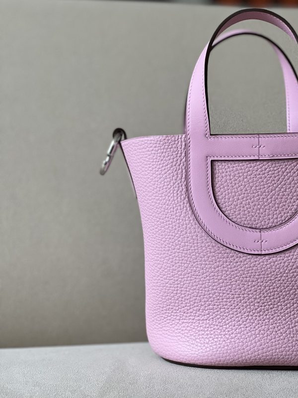 Hermes In-The-Loop 18 Swift Mauve Sylvestre (X9) Palladium Hardware - Image 5