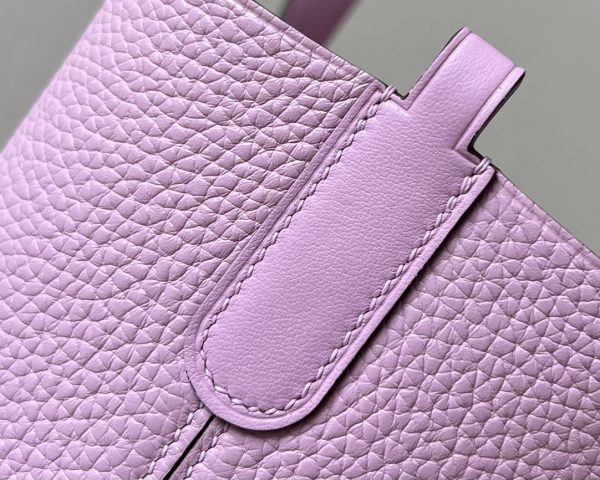 Hermes In-The-Loop 18 Swift Mauve Sylvestre (X9) Palladium Hardware - Image 6