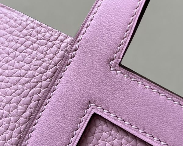 Hermes In-The-Loop 18 Swift Mauve Sylvestre (X9) Palladium Hardware - Image 7