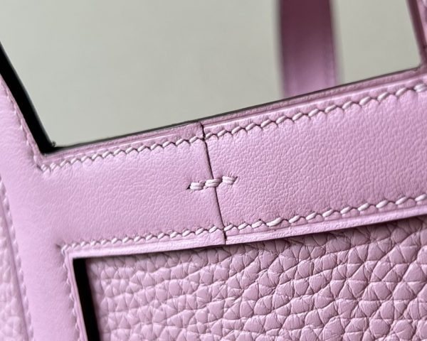 Hermes In-The-Loop 18 Swift Mauve Sylvestre (X9) Palladium Hardware - Image 9