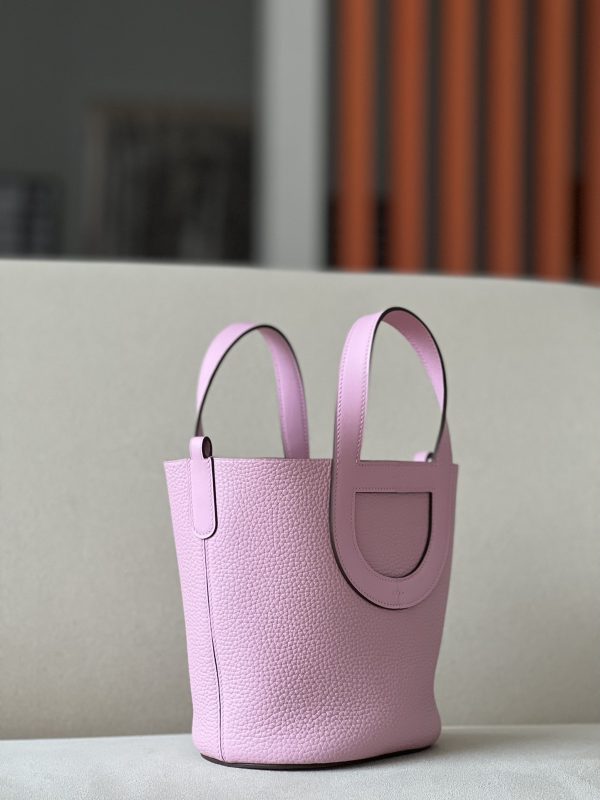 Hermes In-The-Loop 18 Swift Mauve Sylvestre (X9) Palladium Hardware - Image 3