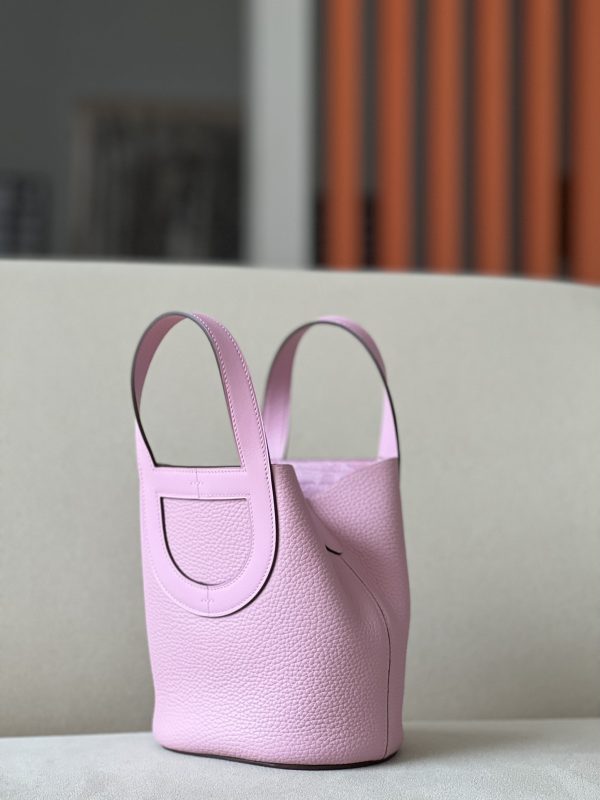 Hermes In-The-Loop 18 Swift Mauve Sylvestre (X9) Palladium Hardware - Image 2