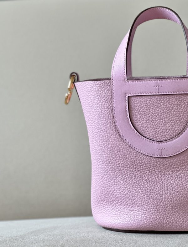 Hermes In-The-Loop 18 Swift Mauve Sylvestre (X9) Gold Hardware - Image 4