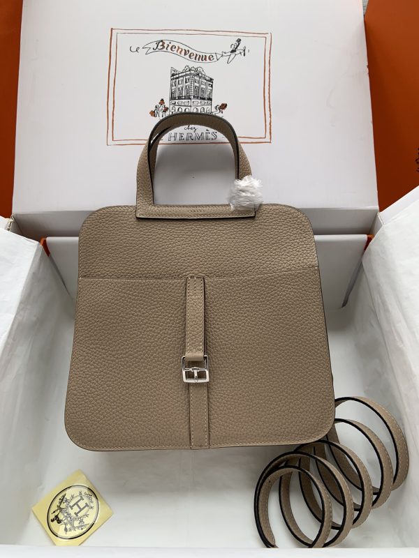 Hermes Halzan 25 Clemence Trench (S2) Palladium Hardware