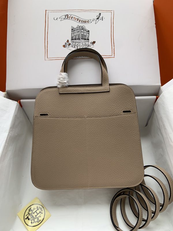 Hermes Halzan 25 Clemence Trench (S2) Palladium Hardware - Image 7