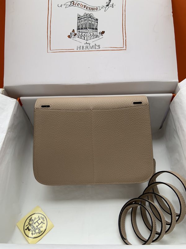 Hermes Halzan 25 Clemence Trench (S2) Palladium Hardware - Image 6