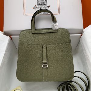 Hermes Halzan 25 Clemence Sauge (Q1) Palladium Hardware
