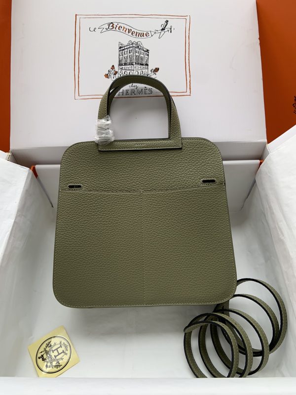 Hermes Halzan 25 Clemence Sauge (Q1) Palladium Hardware - Image 2