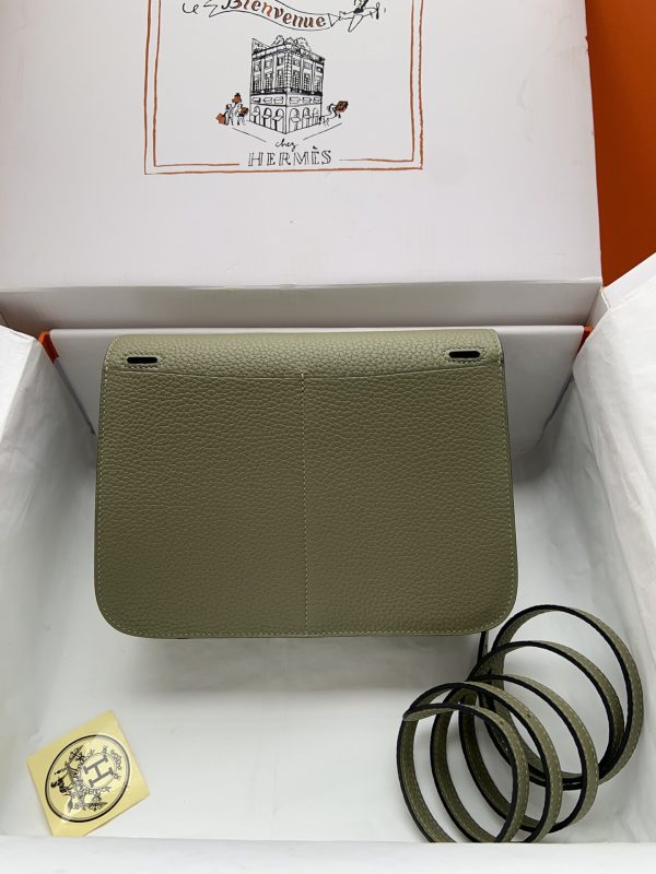 Hermes Halzan 25 Clemence Sauge (Q1) Palladium Hardware - Image 8