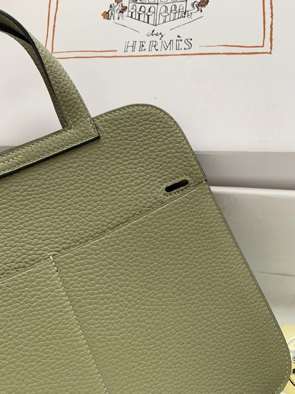 Hermes Halzan 25 Clemence Sauge (Q1) Palladium Hardware - Image 5