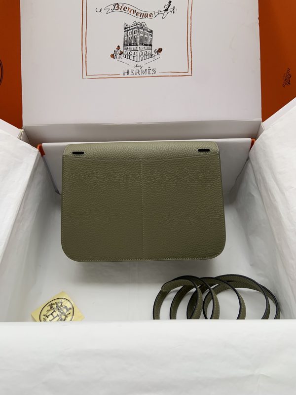 Hermes Halzan 25 Clemence Sauge (Q1) Gold Hardware - Image 8