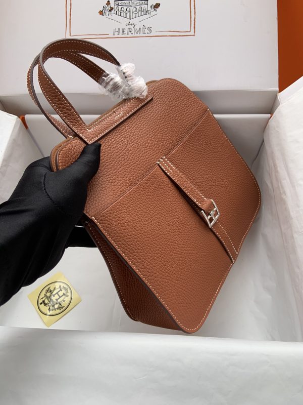 Hermes Halzan 25 Clemence Gold (37) Palladium Hardware - Image 6