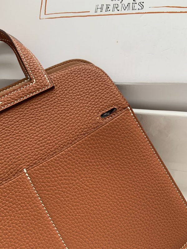 Hermes Halzan 25 Clemence Gold (37) Palladium Hardware - Image 8