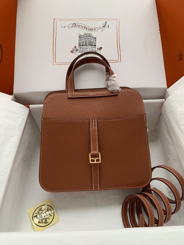 Hermes Halzan 25 Clemence Gold (37) Gold Hardware