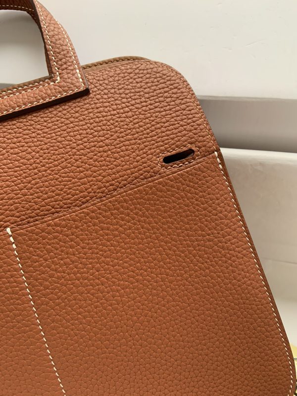 Hermes Halzan 25 Clemence Gold (37) Gold Hardware - Image 8