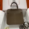 Hermes Halzan 25 Clemence Etoupe (18) Gold Hardware - Image 2