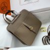 Hermes Halzan 25 Clemence Etoupe (18) Gold Hardware - Image 4