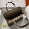 Hermes Halzan 25 Clemence Etoupe (18) Gold Hardware - Image 8