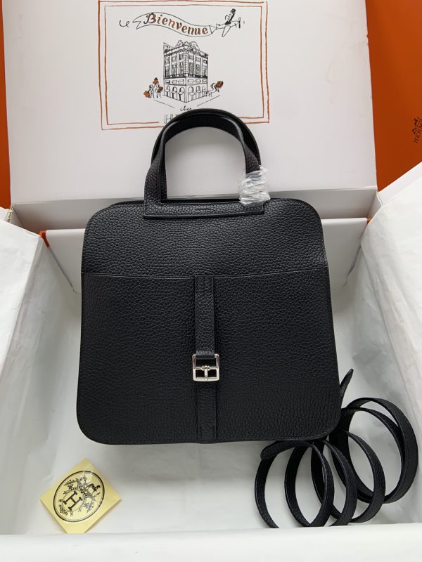 Hermes Halzan 25 Clemence Nior (89) Palladium Hardware
