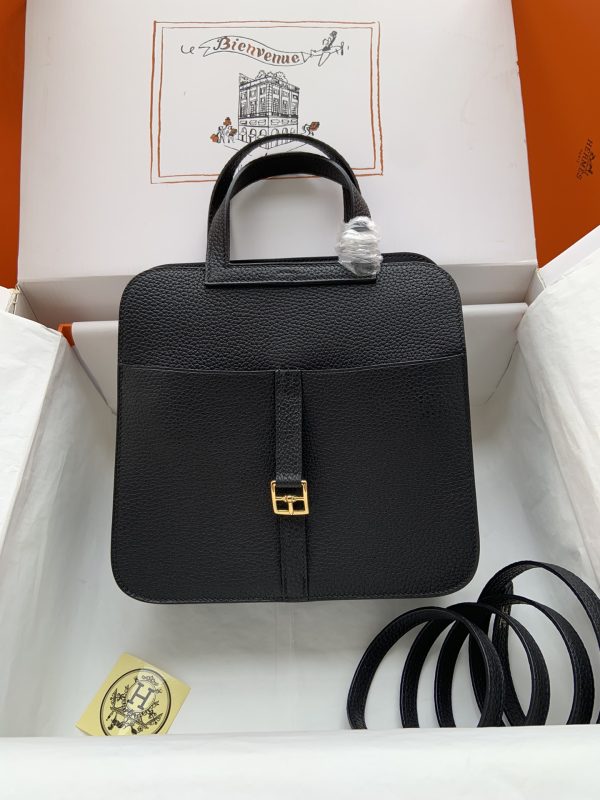 Hermes Halzan 25 Clemence Nior (89) Gold Hardware