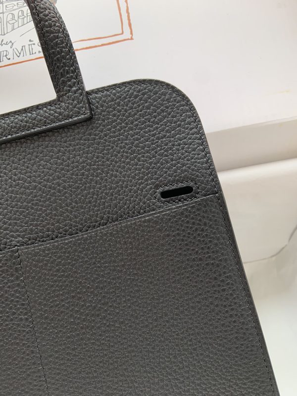 Hermes Halzan 25 Clemence Nior (89) Gold Hardware - Image 8