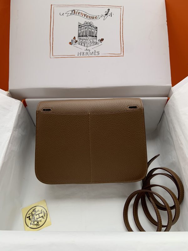 Hermes Halzan HSS 25 Clemence Alezan (3G)  And Sesame(2S)Palladium Hardware - Image 8