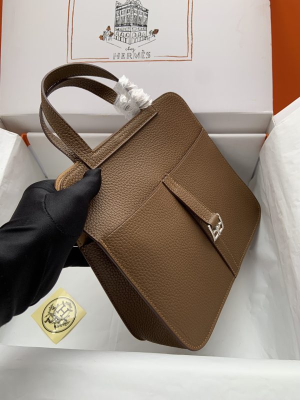Hermes Halzan HSS 25 Clemence Alezan (3G)  And Sesame(2S)Palladium Hardware - Image 6