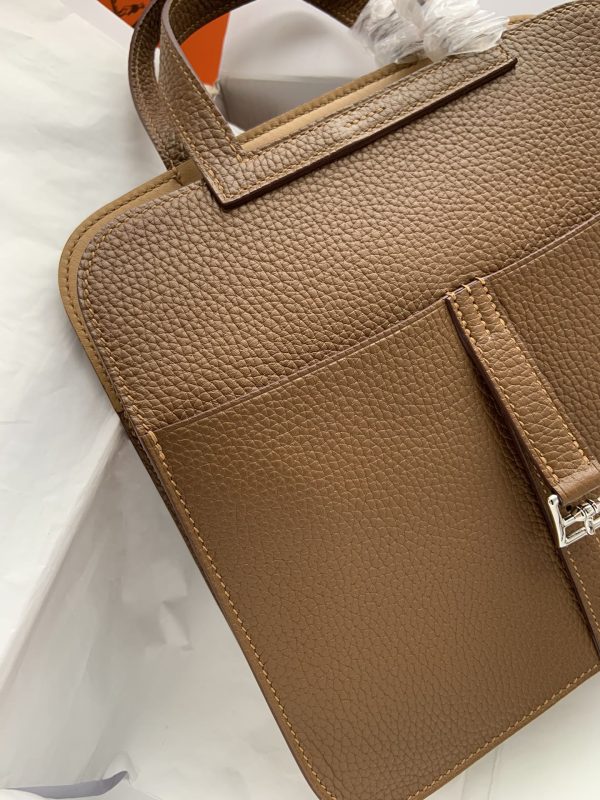 Hermes Halzan HSS 25 Clemence Alezan (3G)  And Sesame(2S)Palladium Hardware - Image 5