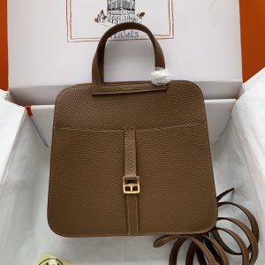 Hermes Halzan HSS 25 Clemence Alezan (3G)  And Sesame(2S)Gold Hardware