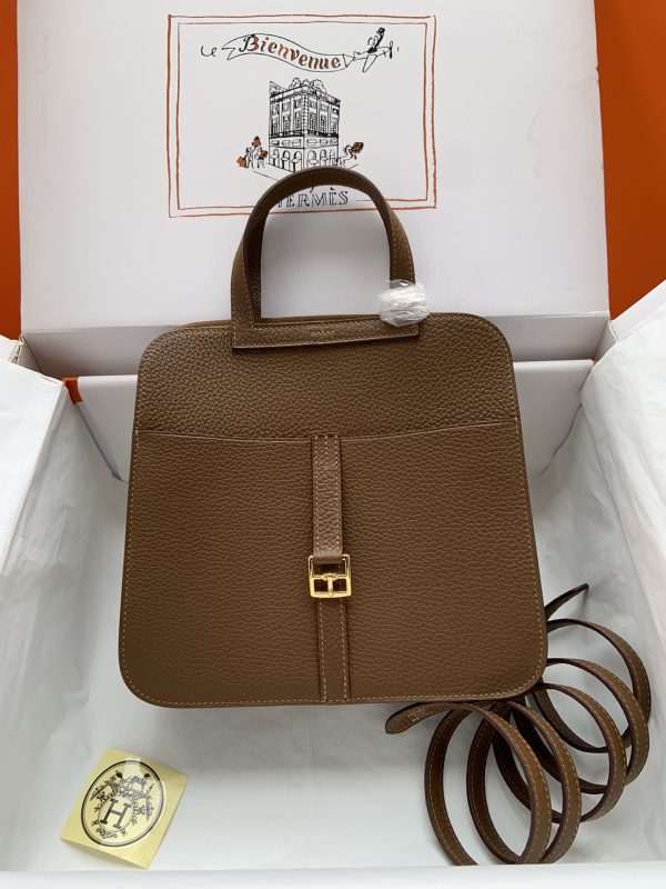Hermes Halzan HSS 25 Clemence Alezan (3G)  And Sesame(2S)Gold Hardware