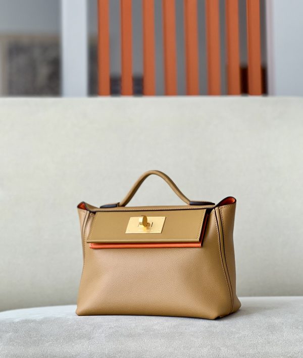 2424 Mini 21 Evercolor And Swift Sesame (2S)  And Feu(9J)Gold Hardware - Image 3