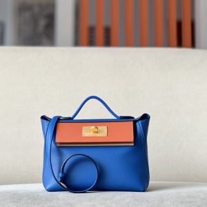2424 Mini 21 Evercolor And Swift Blue Pale (08), Cuivre(6C)  And Chai (0M) Gold Hardware