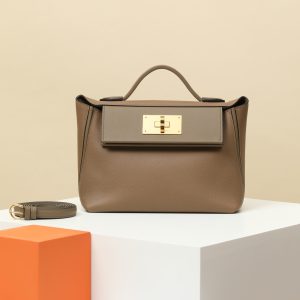 2424 Mini 21 Evercolor And Swift Chai (0M)  And Etoupe(18)Gold Hardware
