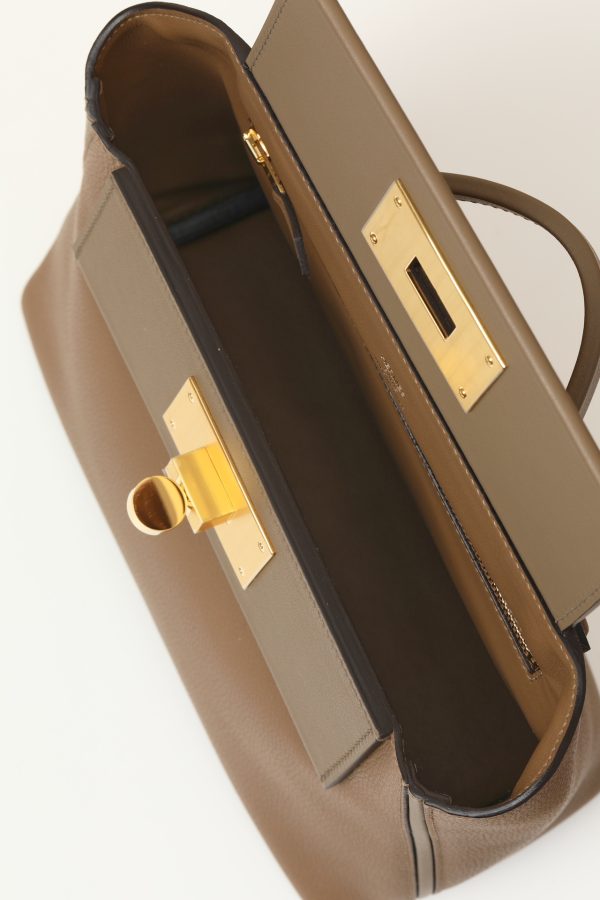 2424 Mini 21 Evercolor And Swift Chai (0M)  And Etoupe(18)Gold Hardware - Image 7